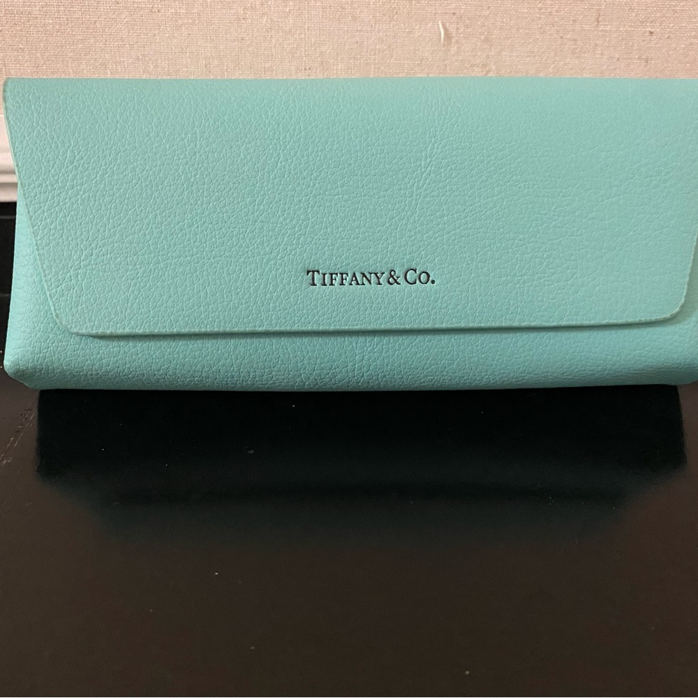 Tiffany & Co. Light Blue Sunglasses Case with Logo
